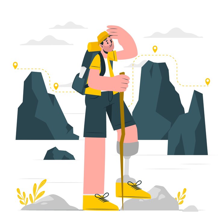Free Vector journey concept illustration