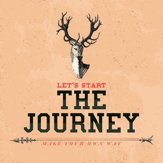 The journey logo design vector