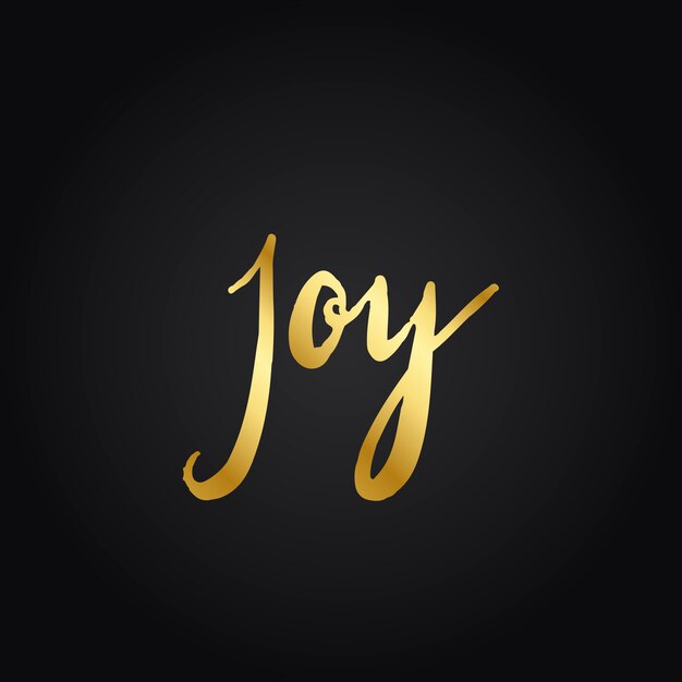 Joy and happiness typography style vector