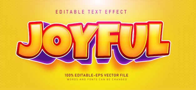 Joyful Text effect