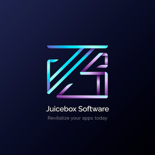 Free vector js logo design template