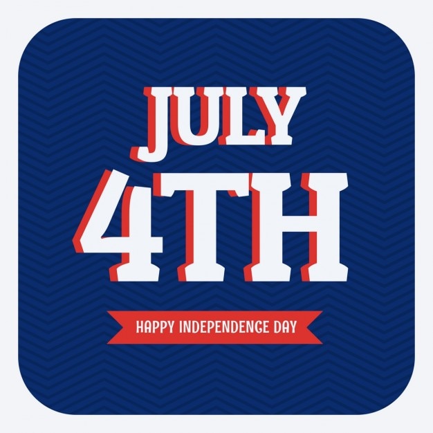 Free vector july 4th happy independence day