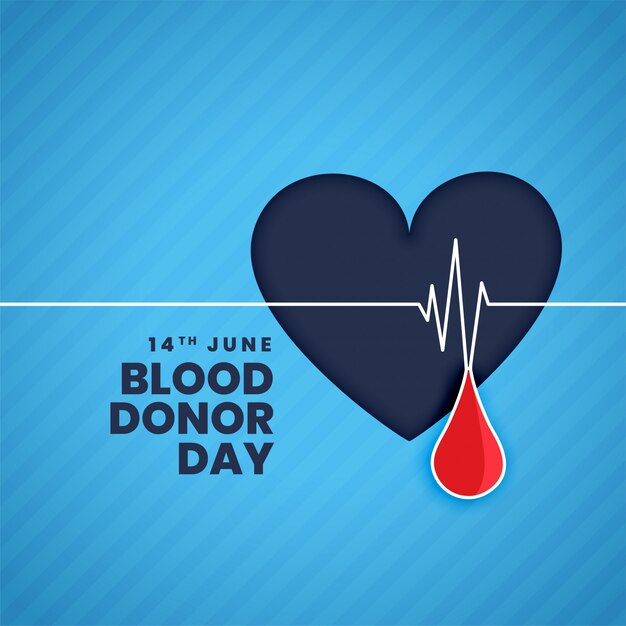 June blood donor day concept background