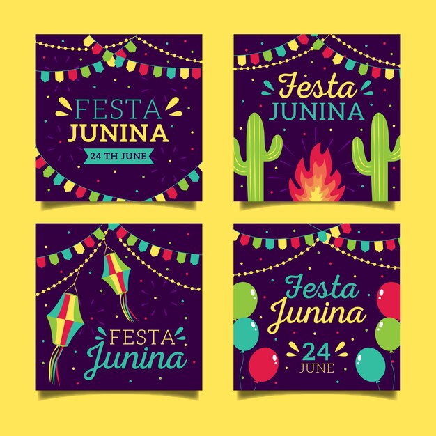 june festival card collection style