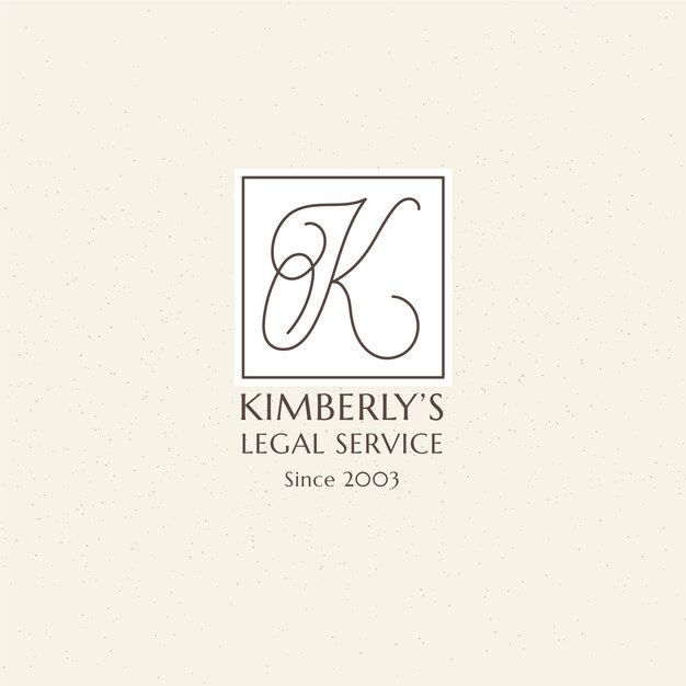 K logo monogram design