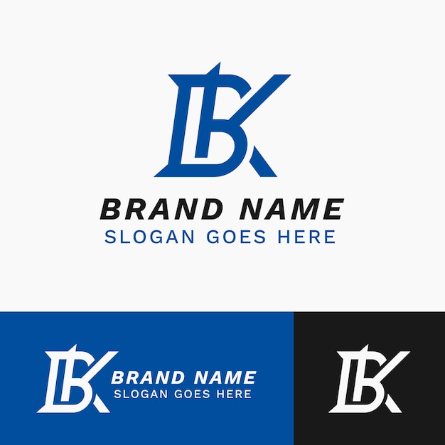 Дизайн монограммы логотипа K