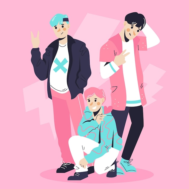 K-pop boy group concept