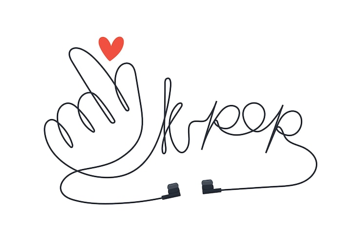 Free Vector k-pop music concept