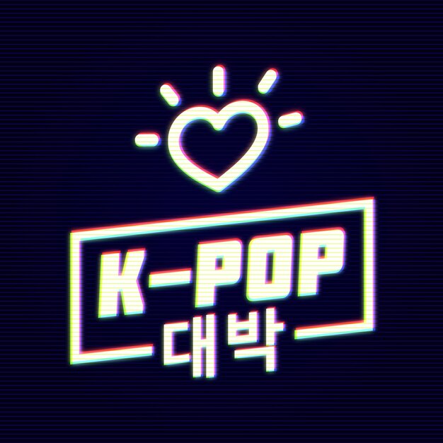 K Popガールグループイラスト プレミアムベクター
