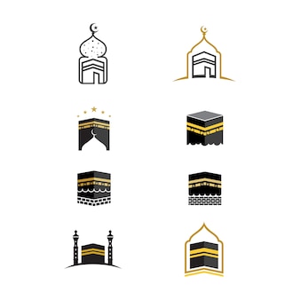 Kaaba vector illustration icon design template