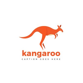 カンガルーキャラクターステッカー プレミアムベクター カンガルーキャラクターステッカー プレミアムベクター