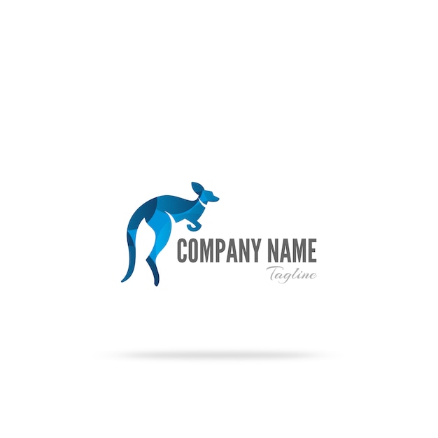 Free vector kangaroo logo design