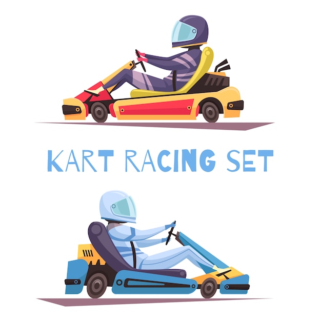 Free vector karting  concept