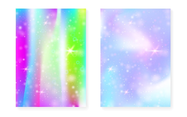 Premium Vector Kawaii Background With Rainbow Princess Gradient Premium Vector Kawaii Background With Rainbow Princess Gradient