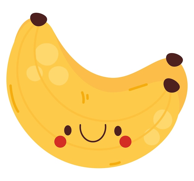 Free vector kawaii bananas design