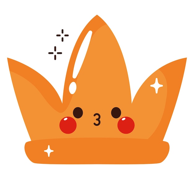 Free Vector kawaii crown design