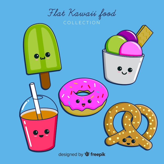 Коллекция продуктов kawaii