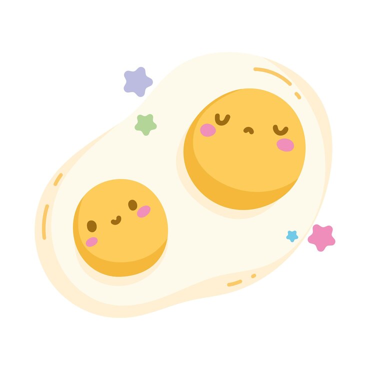 मुफ़्त वेक्टर kawaii fried eggs icon isolated