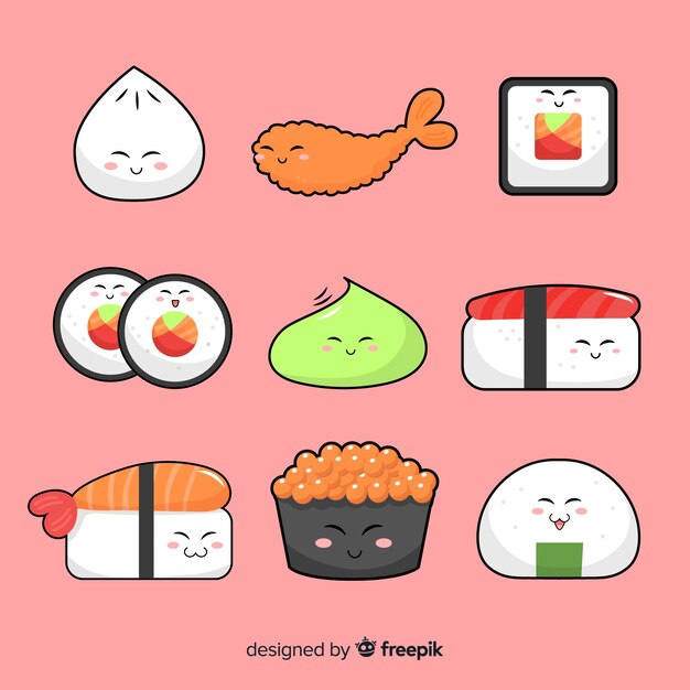 Cute Sushi Hình ảnh PNG Vector Và Các Tập Tin PSD Tải Về Miễn Phí Trên Pngtree