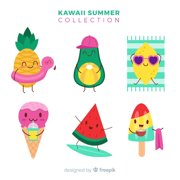 かわいい夏のキャラクター