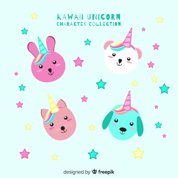 Kawaii коллекция единорогов