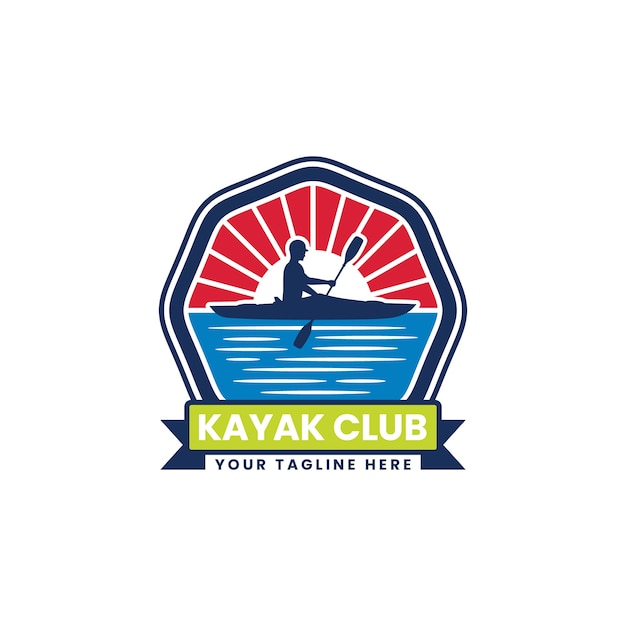 Free vector kayak logo design