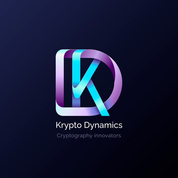 Vettore gratuito modello di progettazione del logo kd
