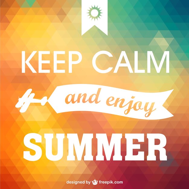 진정 여름 포스터를 즐기십시오