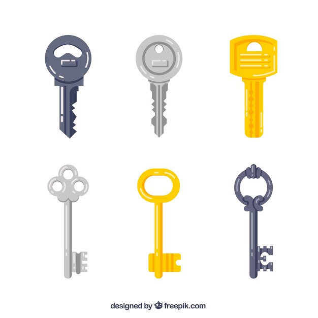 Key collection in flat style