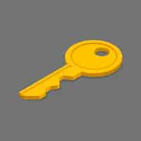 Free vector key