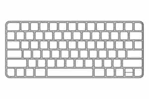 Free vector keyboard cartoon