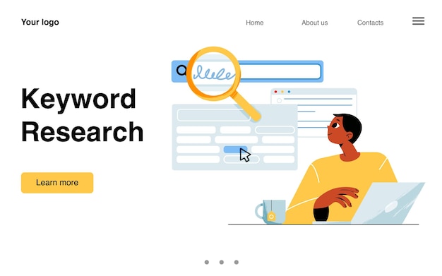 Keyword research seo service banner