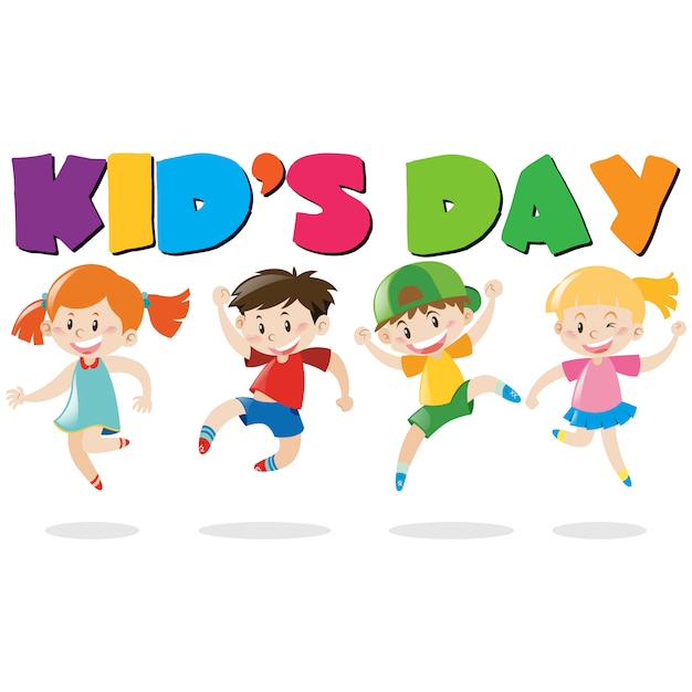 Free vector kid's day background