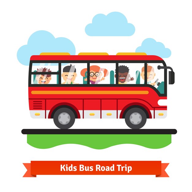 kids bus road trip