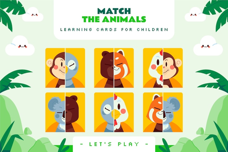 Free Vector kids game template design