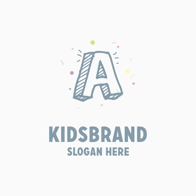 Kids logo background