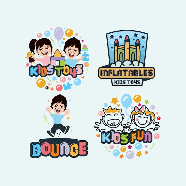 Kids logo collection