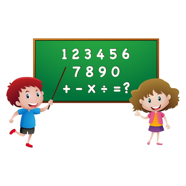 मुफ़्त वेक्टर kids with a blackboard design