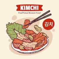 Free vector kimchi food logo design