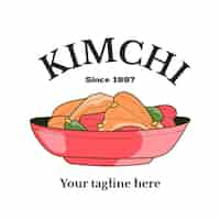 Free vector kimchi food logo design