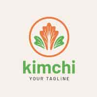 Free vector kimchi logo design template