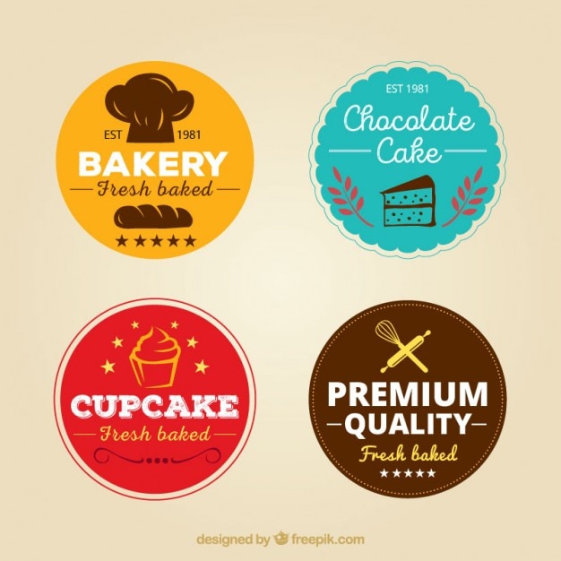 Kind of bakery labels