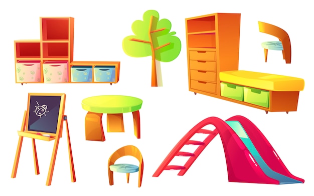 幼稚園の子供向け教室用家具