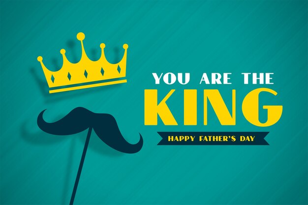 Король отцов день концепция баннер с короной