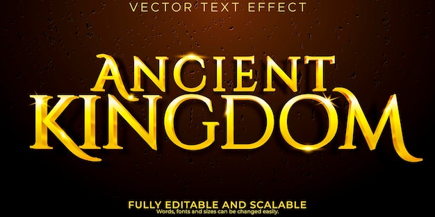 King text effect editable royal and queen text style