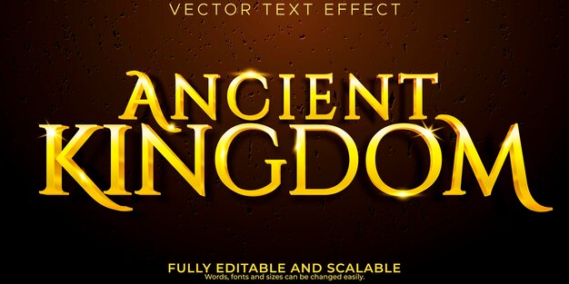 King text effect editable royal and queen text style