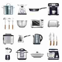 Free vector kitchen accessories set