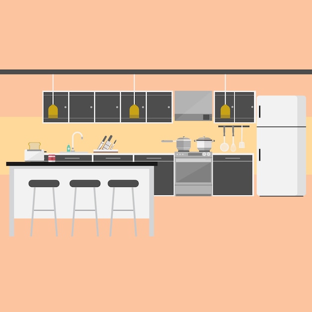 Kitchen background design