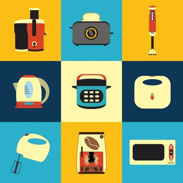 Free Vector kitchen elements collection