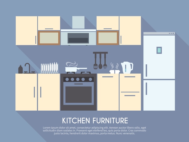 キッチン家具の図